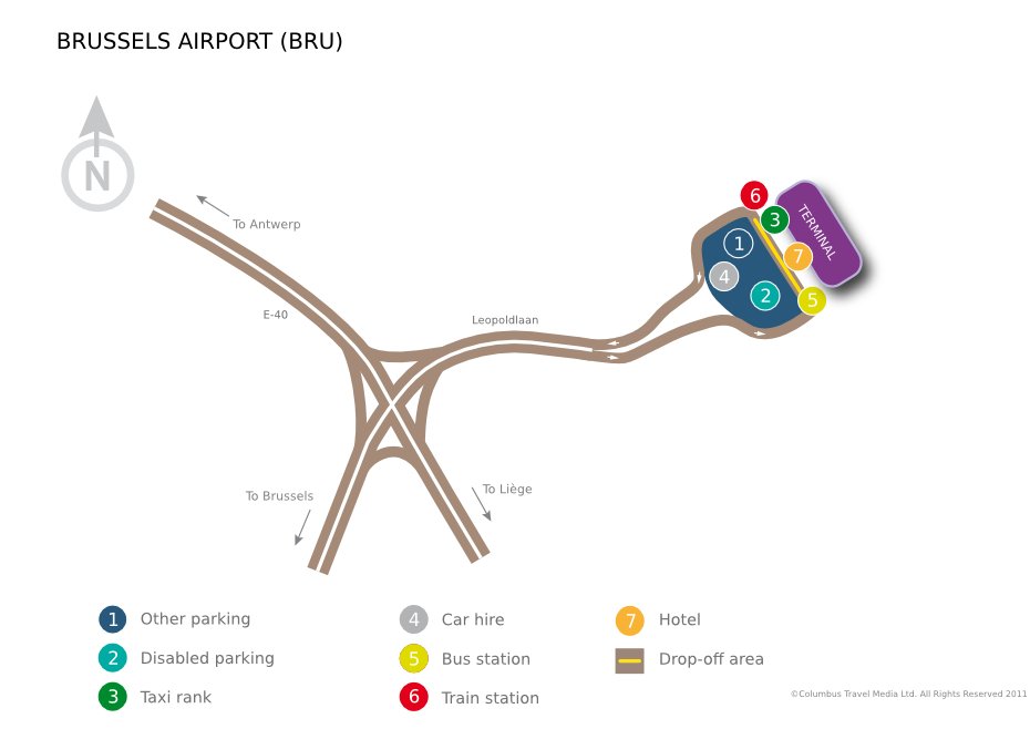 Brussels Airport is located