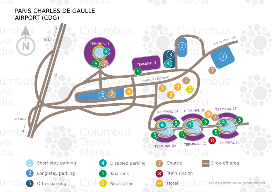 Paris Orly International Airport Map and Address