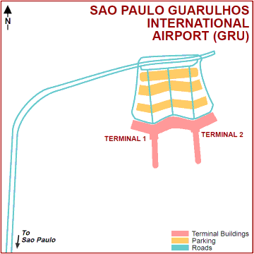 Sao Paolo airport is situated