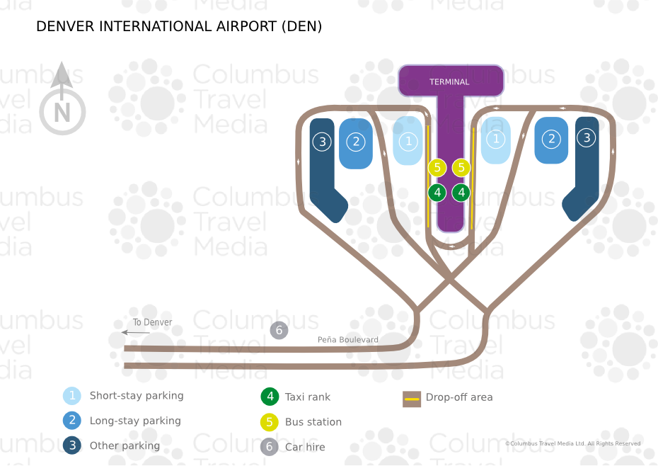 denver airport map southwest airlines