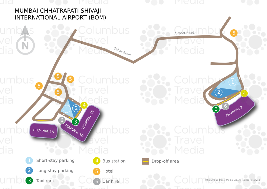 chhatrapati shivaji airport map