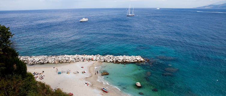 Jump into the turqouise sea in Capri