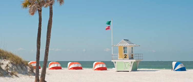 Recline in Clearwater Beach's soft, white sand