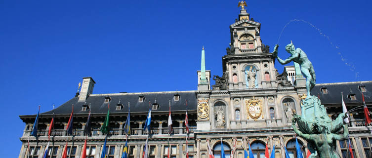 Town Hall and the Brabo Fountain, Antwerp