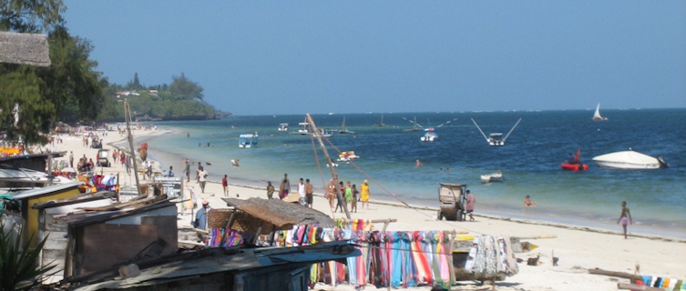 Bamburi beach is an eye-catching stretch of the Kenyan coastline