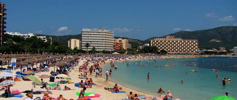 Palma Nova is a popular beach resort in the Balearic Islands