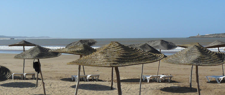 Relax under shade on Essaouria's beaches