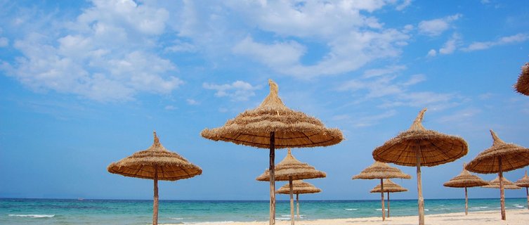 Sousse beach offers shallow waters to swim in