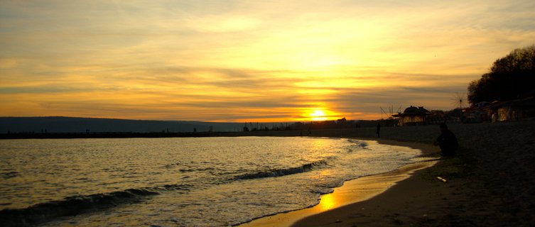 Sunset at Varna beach