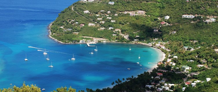 It's easy to reach Tortola's white sand beaches by car