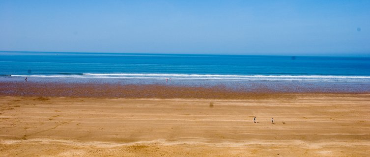 Woolacombe beach offers golden sands as far as the eye can see
