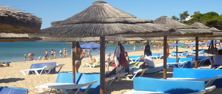Santa Eulalia's beach offers pale golden sands and shallow waters
