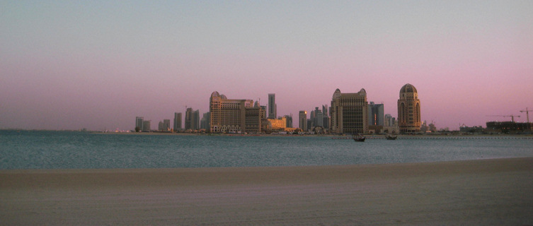 Sunset on Katara Beach, Qatar