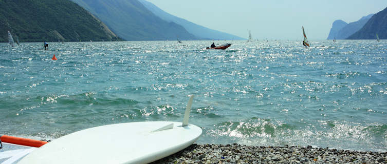 Windsurf off one of Garda's beaches
