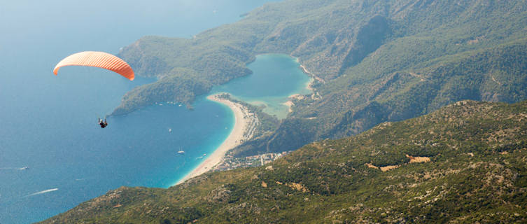 Paraglide over Fethiye's stunning beaches
