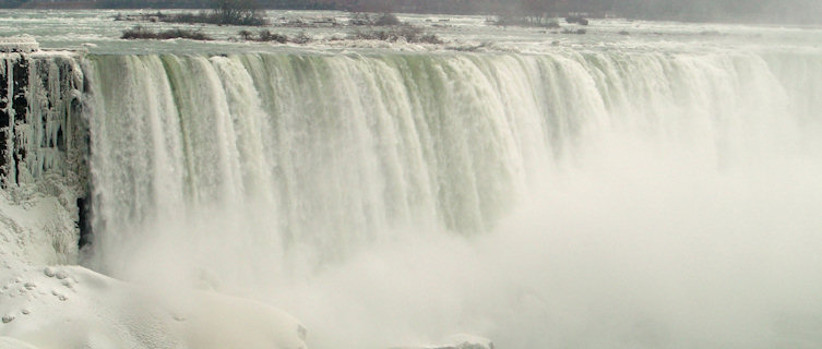Ontario's Nigara Falls in winter