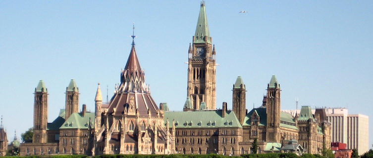 Ottawa's Gothic-style Parliament Buildings, Ontario
