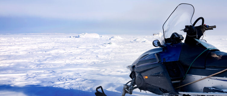 Snowmobile safaris are popular in Geilo