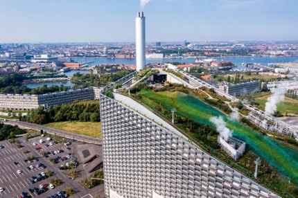 A view of Copenhill, the waste-to-energy power plant