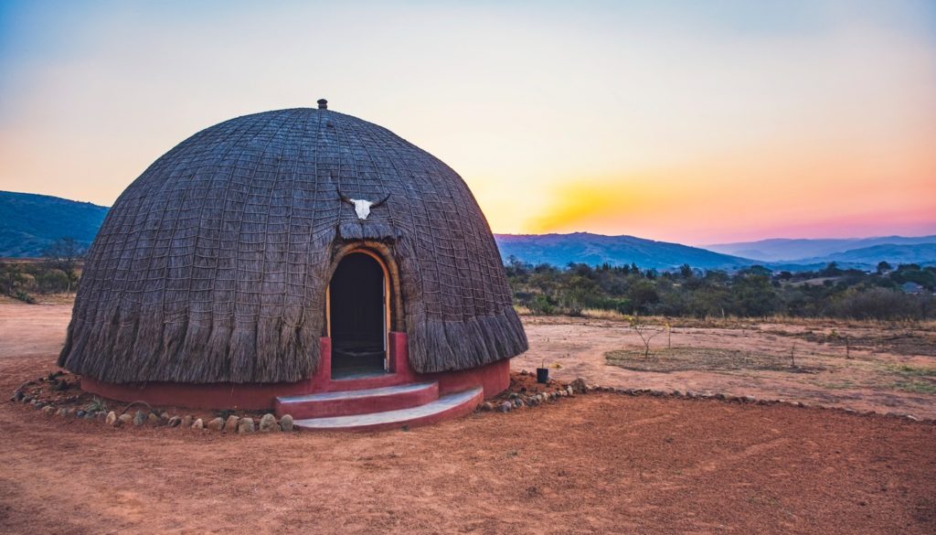 Eswatini - A rondavel in Eswatini