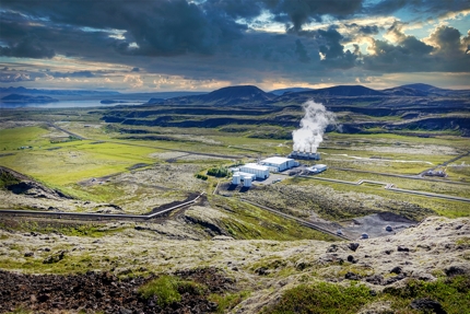 A geothermal plant in Iceland