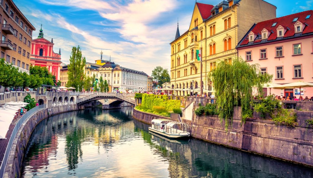 Slovenia - A view of Ljubljana, Slovenia