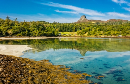 A stunning view of the Isle of Eigg, Scotland